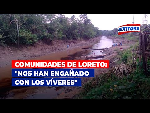 Comunidades de Loreto sobre ayuda de Petroperú: Nos han engañado con los víveres