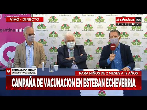 Campaña de vacunación en Esteban Echeverría