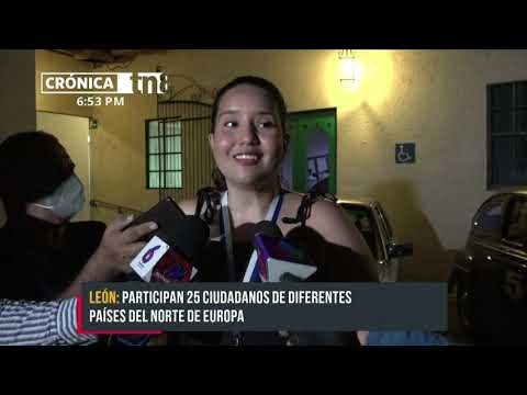 Europeos que participan en Rally Panamá-México visitan la ciudad de León - Nicaragua