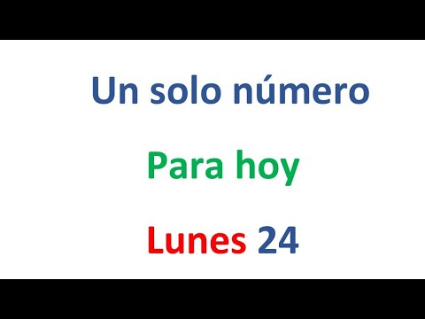 Un solo número para hoy Lunes 24 de FEBRERO, EL CAMPEÓN DE LOS NÚMEROS