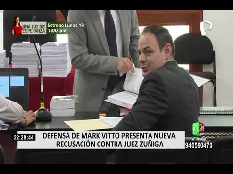 Caso Cócteles: defensa de Mark Vito interpuso nueva recusación contra juez Víctor Zúñiga