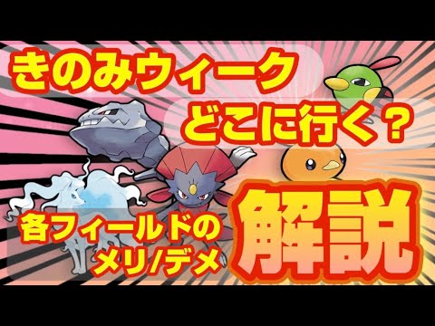 きのみウィークどこへいく？各フィールドのメリ/デメ&編成すべきポケモンを徹底解説！【ポケモンスリープ】