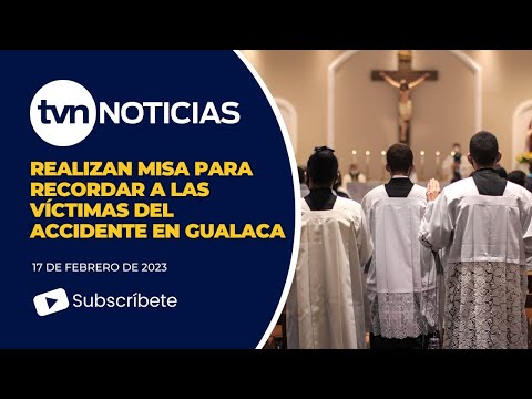 Realizan misa para recordar a las víctimas del accidente en Gualaca