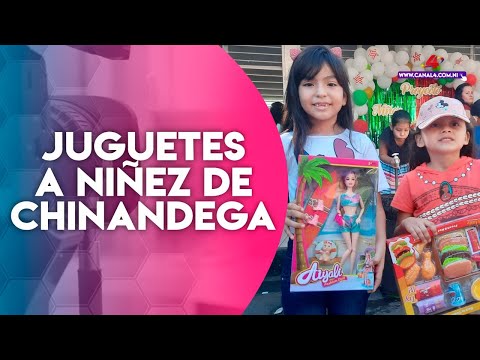 Gobierno de Nicaragua entrega juguetes a niñez de Chinandega