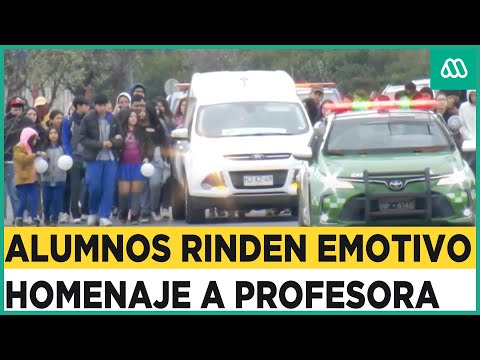 Emotiva despedida: Alumnos despiden a profesora que perdió la vida en accidente de Concepción
