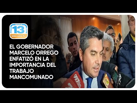 Además el Gobernador Marcelo Orrego enfatizó en la importancia del trabajo mancomunado.