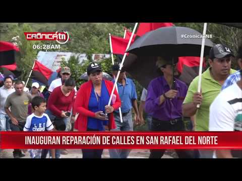 Inauguran reparación de calles en cinco barrios de San Rafael del Norte - Nicaragua