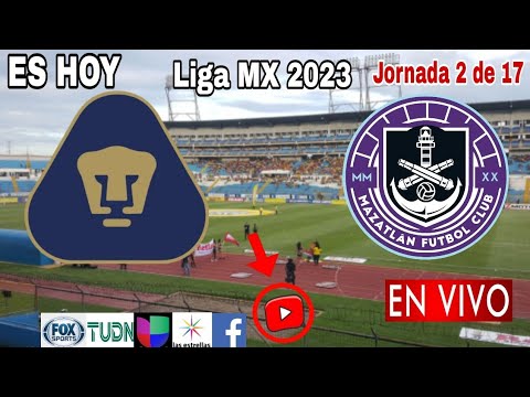 Pumas vs. Mazatlán en vivo, donde ver, a que hora juega Pumas vs. Mazatlán Liga MX 2023