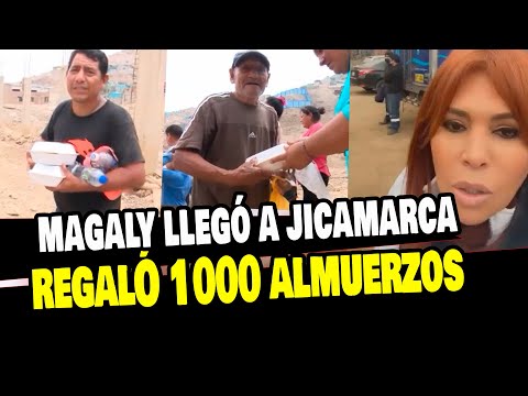 MAGALY MEDINA REGALÓ 1000 ALMUERZOS Y LE DA LECCIÓN A ETHEL POZO Y BRUNELLA HORNA