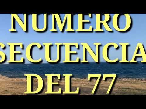 NÚMERO SECUENCIA DEL 77