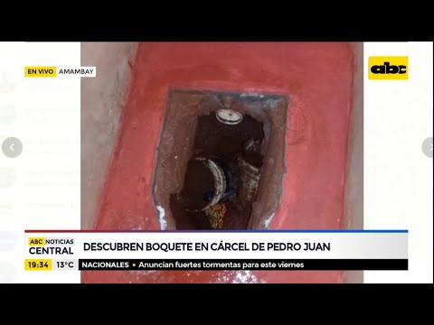 Descubren presunto túnel en cárcel de Pedro Juan Caballero