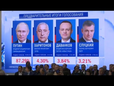 Election commission declares Vladimir Putin winner of Russian presidential race