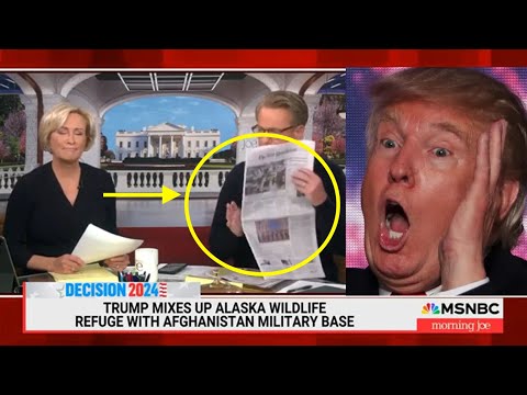 'Not a tongue': SLIP  MSNBC HOSTS laugh Trump 'confusing Alaska & Afghanistan'