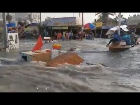 Perú: Se ahogan 2 mujeres por el oleaje del tsunami en Tonga