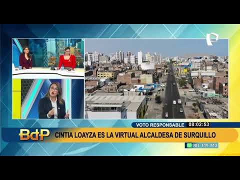 Virtual alcaldesa Cintia Loayza: Surquillo será moderno al nivel de San Isidro