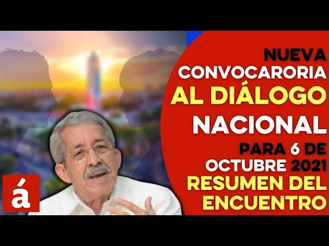 Dialogo Nacional convocado para 6 de octubre. Rafael Toribio ofrece resumen del encuentro de hoy
