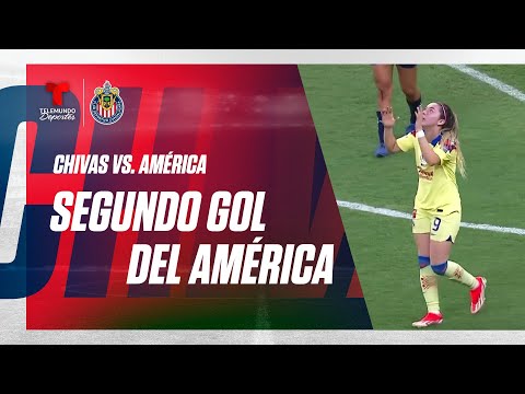 Katy Martínez marca el segundo con golazo | Chivas Fem vs América Fem 0-2 | Liga MX Femenil