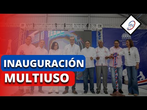 presidente Luis Abinader Inauguración Multiuso municipio de Enriquillo, provincia Barahona