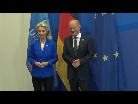 Germany's Scholz and EU Commission's von der Leyen meet ahead of conference on Ukraine recovery