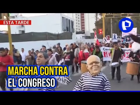Centro de Lima: realizan marcha en respaldo a la Junta Nacional de Justicia