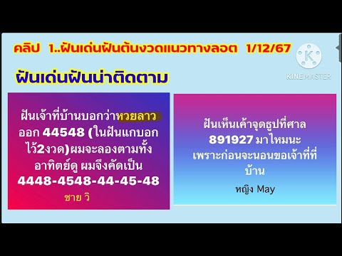 ฝันเด่นฝันต้นงวดแนวทางลอต1126