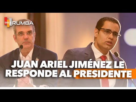 Juan Ariel Jiménez Responde al presidente Luis Abinader/Ex ministro de economía