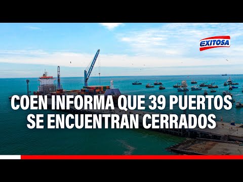 Coen: 39 puertos se encuentran cerrados en todo el litoral ante aviso de oleajes