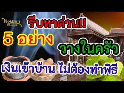 รีบหาด่วน!!5อย่างวางในครัว