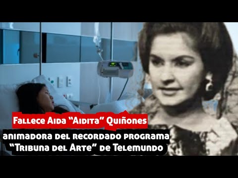 Fallece Aida “Aidita” Quiñones, animadora del recordado programa “Tribuna del Arte” de Telemundo