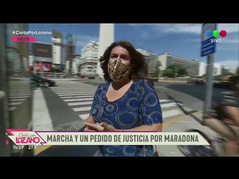 La marcha para pedir justicia por Maradona - Cortá Por Lozano 2021