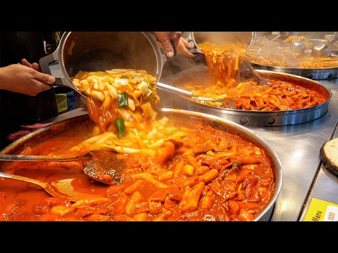 20년째 대박행진 분식집 | 수제튀김과 쌀떡, 밀떡, 순대 / Spicy rice cake, sundae, crispy fried food - Korean street food