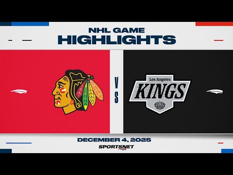 NHL Highlights | Blackhawks vs. Kings - December 4, 2025