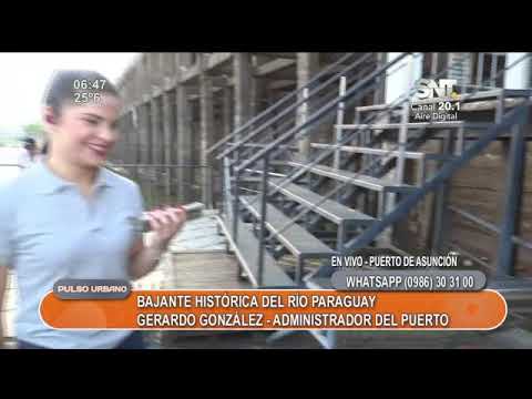 Bajante histórica del río Paraguay
