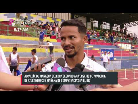 Celebran segundo aniversario de academia de atletismo de la Alcaldía de Managua - Nicaragua