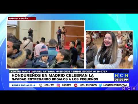 ¡Solidaridad! Hondureños en España celebran la Navidad recaudando fondos para donar útiles escolares