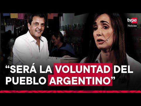 Elecciones en Argentina: candidato Sergio Massa acude a las urnas