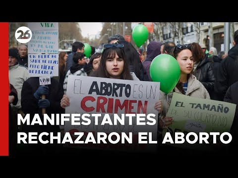 ESPAÑA | Manifestantes rechazaron el aborto y pidieron por la vida en Madrid