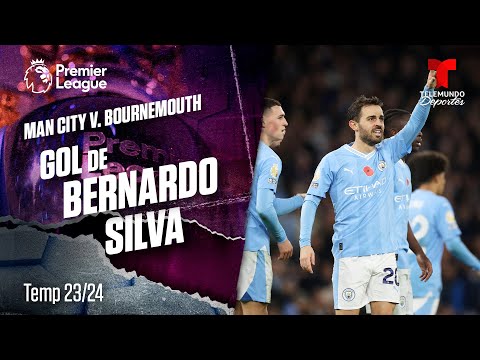 Goal Bernardo Silva - Man. City v. Bournemouth 23-24 | Premier League | Telemundo Deportes