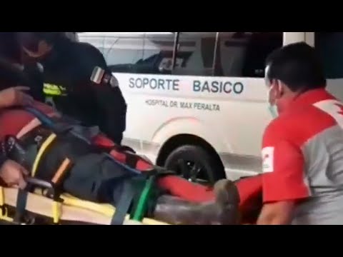 Hombre cae de puente sin baranda en Cartago