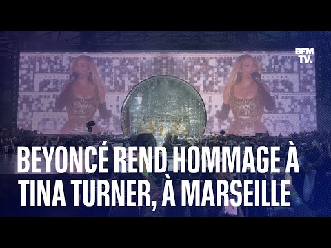 L'hommage de Beyoncé à Tina Turner lors de son concert au Vélodrome de Marseille
