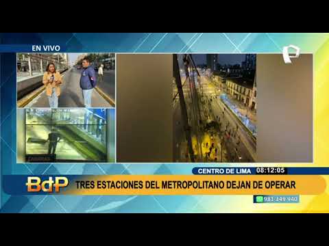 Tres estaciones del Metropolitano dejan de operar ante vandalismo