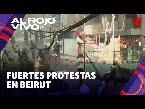 Manifestantes se enfrentan con la policía cerca de la embajada estadounidense en Beirut