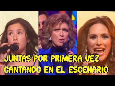 ANGELICA VALE CANTA A LADO DE SU MAMA ANGELICA MARIA Y SU HIJA POR PRIMERA VEZ.