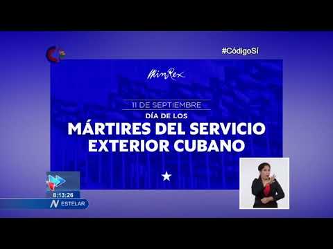 Tributo en Cuba a los mártires del Servicio Exterior caídos en defensa de la Patria