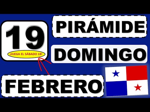 Pirámide de la Lotería de Panamá para el Domingo 19 de Febrero 2023 Decenas de Suerte Sábado 18