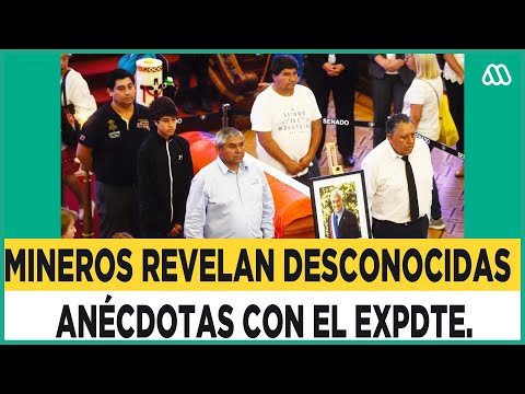 Mineros rescatados en el yacimiento de San José llegan a despedir al expresidente Piñera