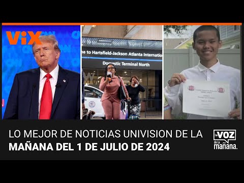 Lo mejor de Noticias Univision de la mañana | lunes 1 de julio de 2024