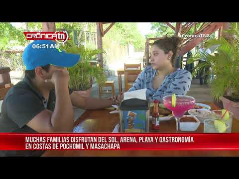 Familias de Nicaragua disfrutan fin de semana en Pochomil y Masachapa