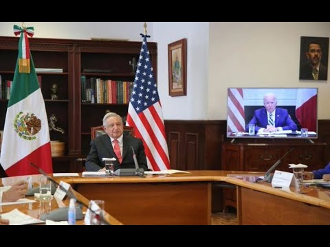 Biden y AMLO sostienen reunión virtual