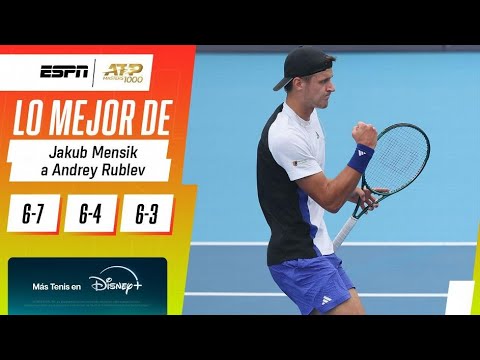 RUBLEV CAYÓ ANTE MENSIK EN EL INICIO DEL MASTERS 1000 DE SHANGHAI | RESUMEN